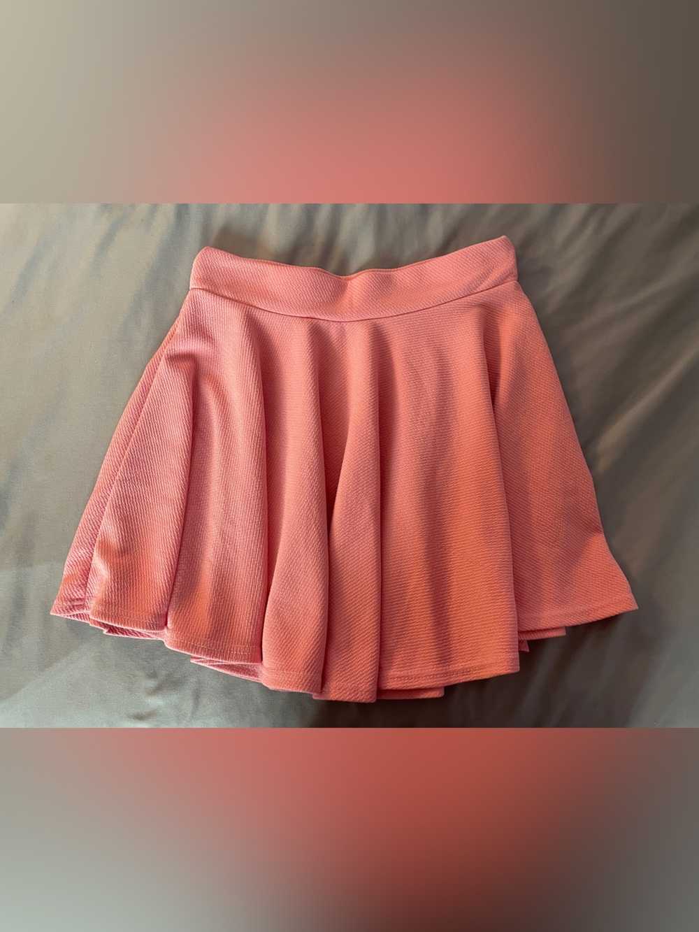 Pink Flared Skater Skirt